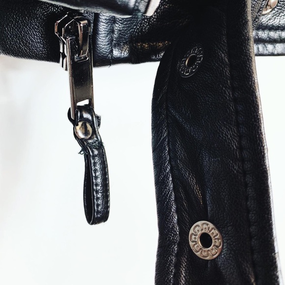 Urban Republic Asymmetrical Black Moto Biker Vest - Picture 4 of 4